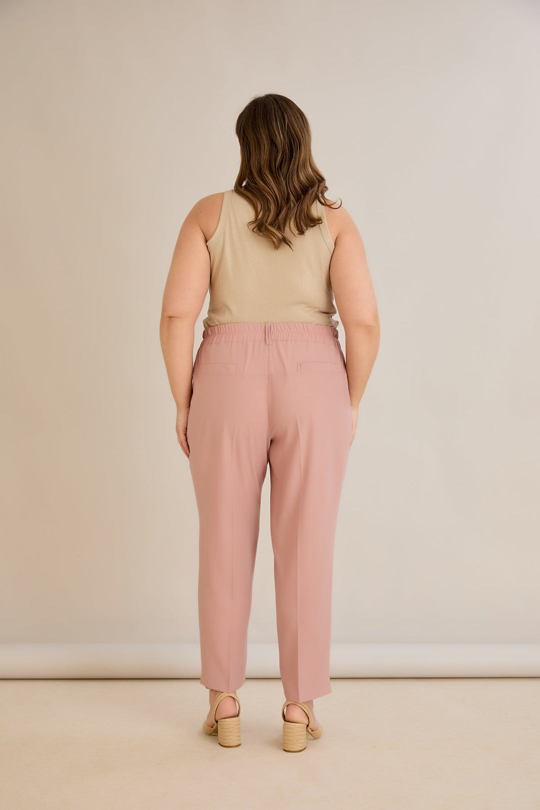 Ljetne elastične hlače - Ružičasta