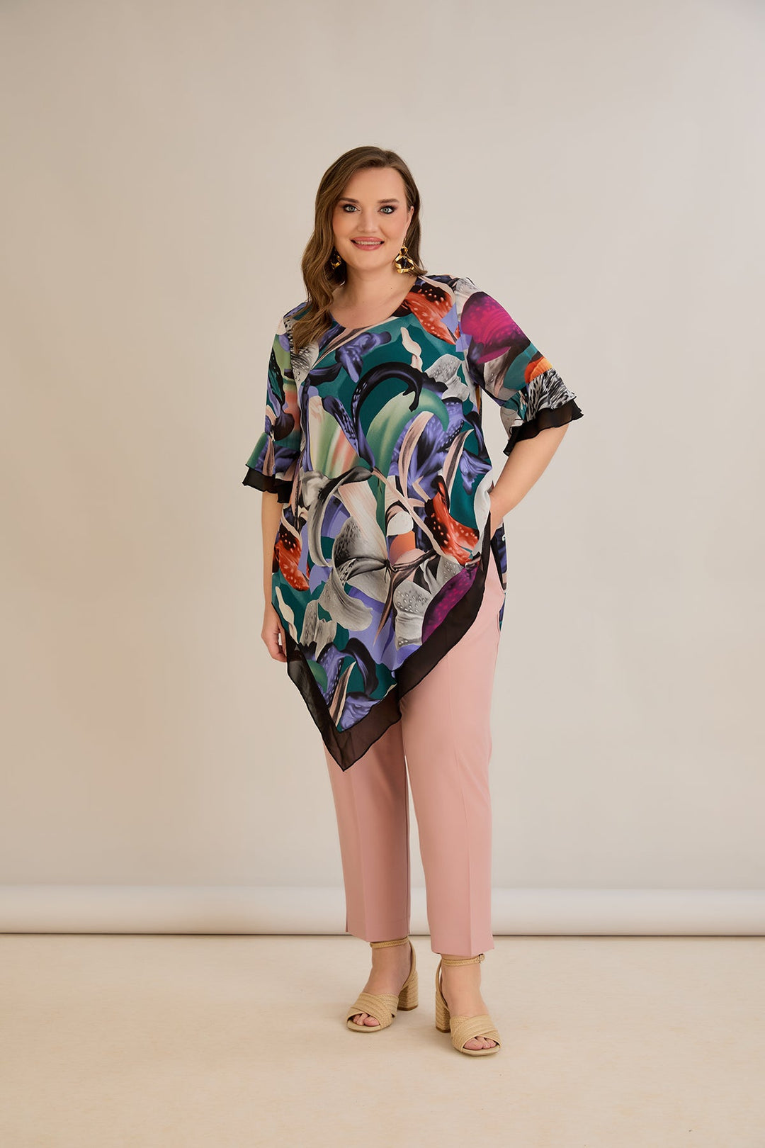 Ljetne elastične hlače - Ružičasta