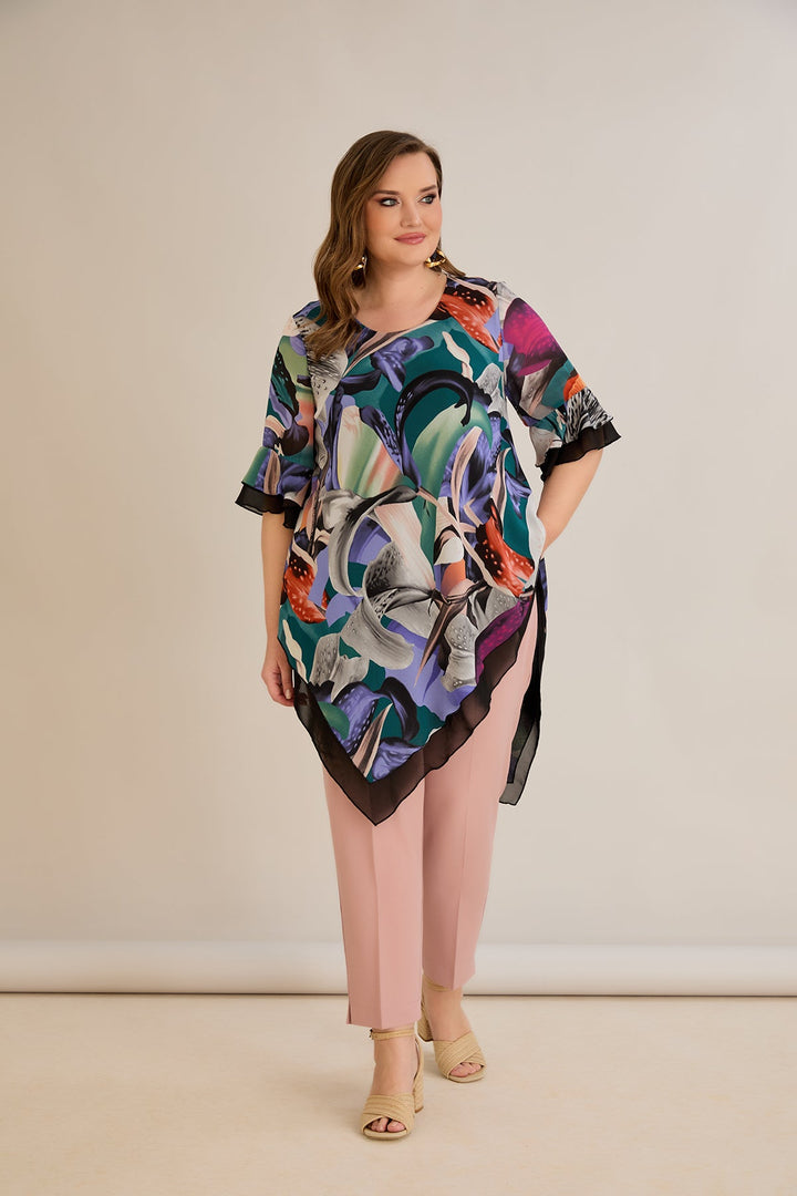 Tunika od šifona s printom