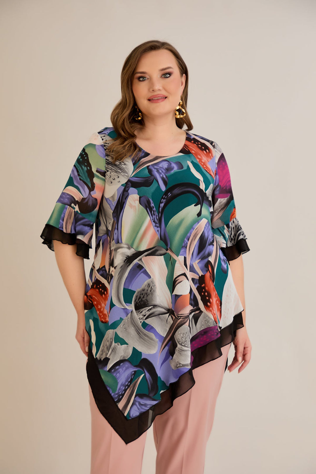 Tunika od šifona s printom