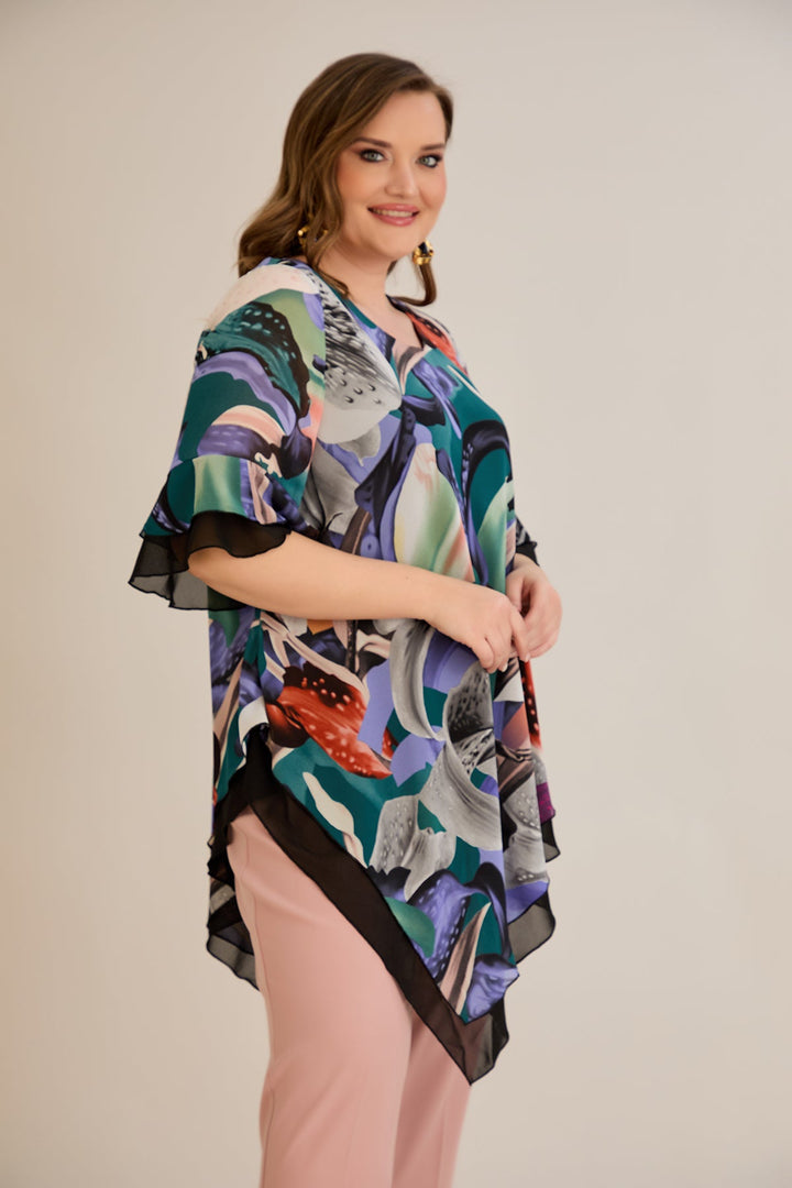 Tunika od šifona s printom