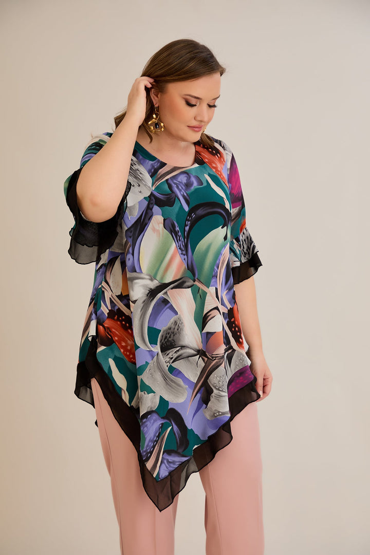Tunika od šifona s printom