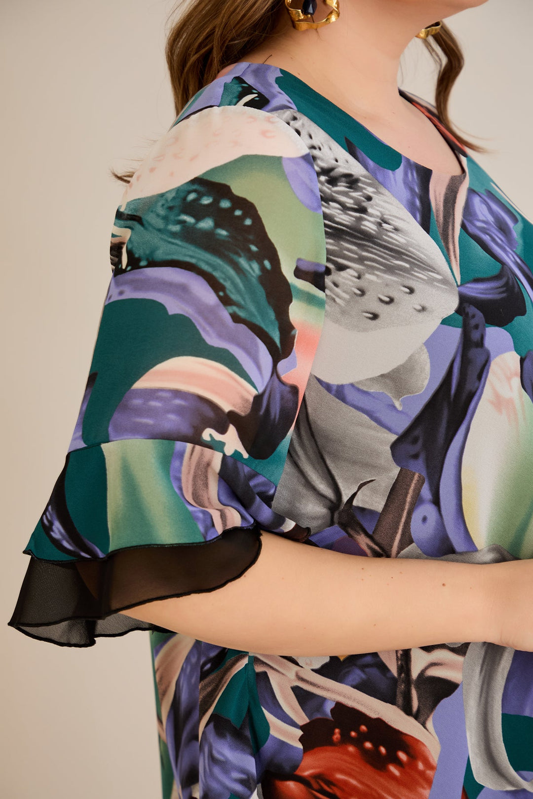 Tunika od šifona s printom
