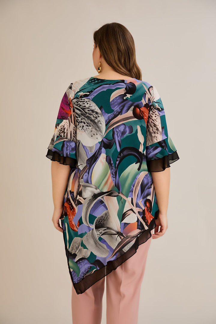 Tunika od šifona s printom