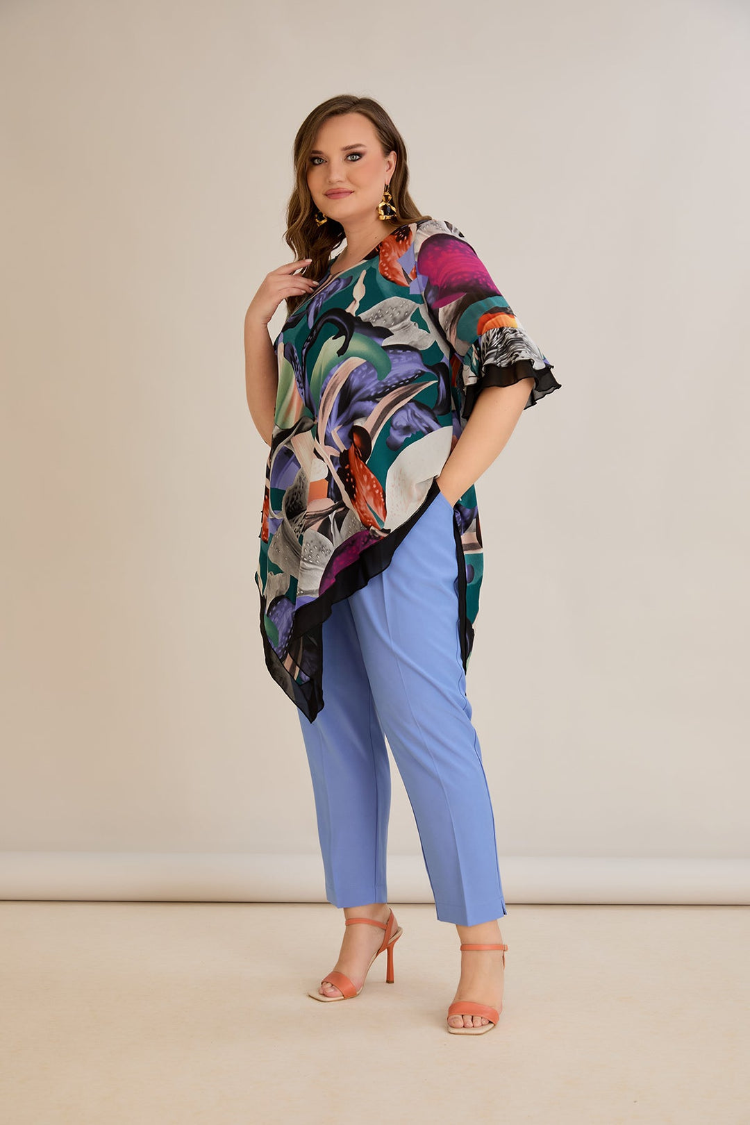 Tunika od šifona s printom