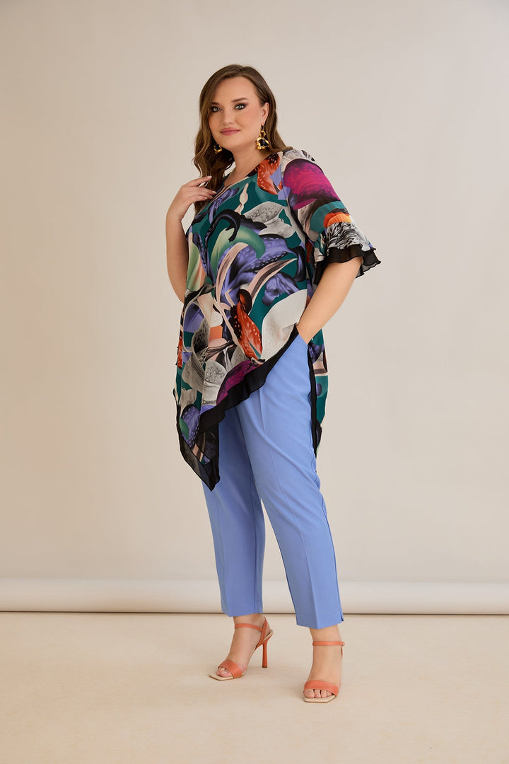 Tunika od šifona s printom