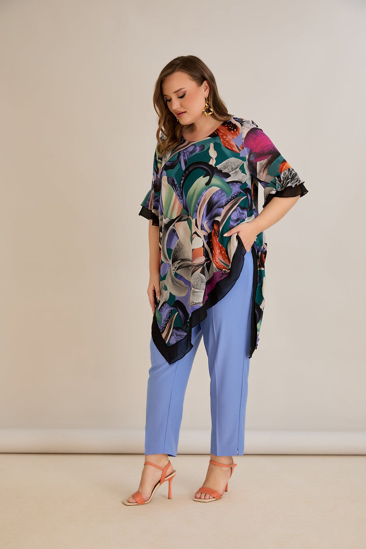 Tunika od šifona s printom