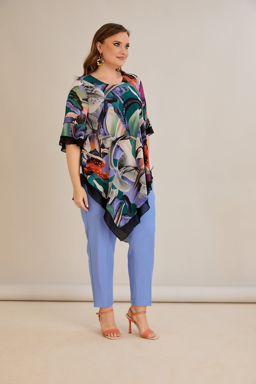 Tunika od šifona s printom