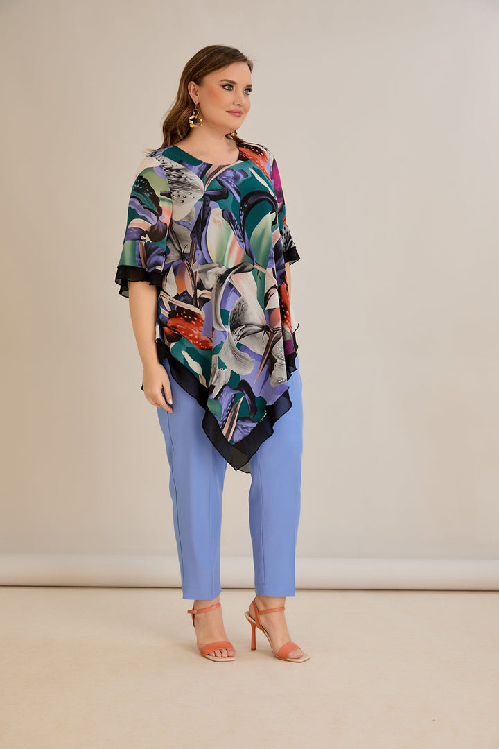 Tunika od šifona s printom