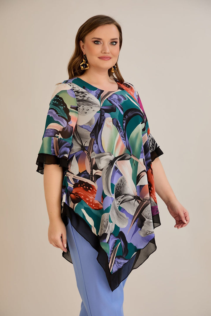 Tunika od šifona s printom