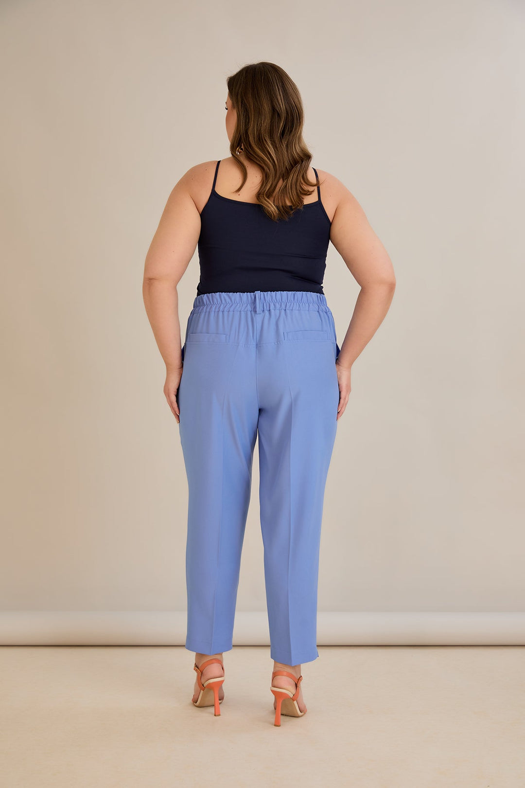 Ljetne elastične hlače - ljubičaste