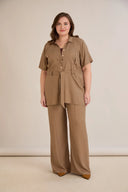 Elegantni set od dva dijela od lana i viskoze – moka