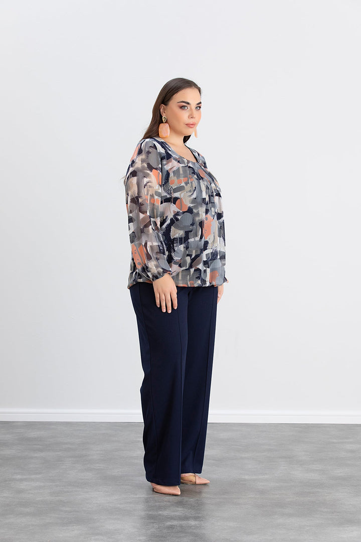 Hlače - tamnoplave boje