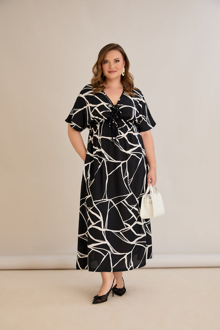 Ljetna haljina od viskoze s džepovima