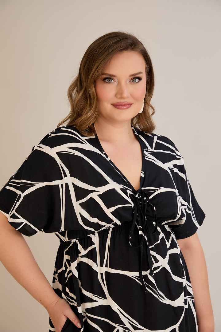 Ljetna haljina od viskoze s džepovima