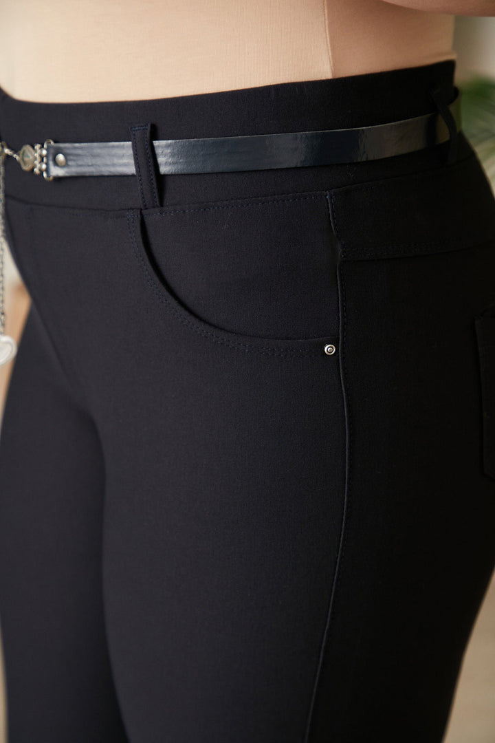 Zimske hlače koje oblikuju i prikrivaju figuru Borisa - Plava