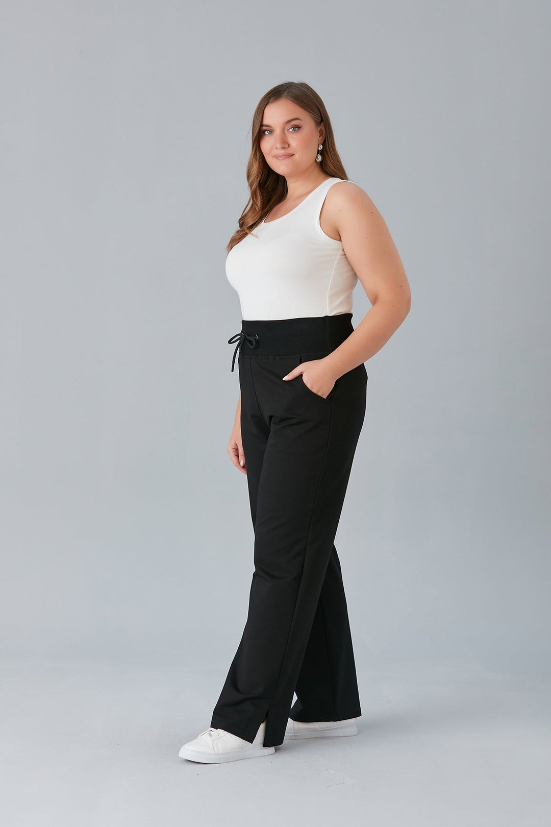 Спортен широк панталон с цепки (две дължини) - My Store