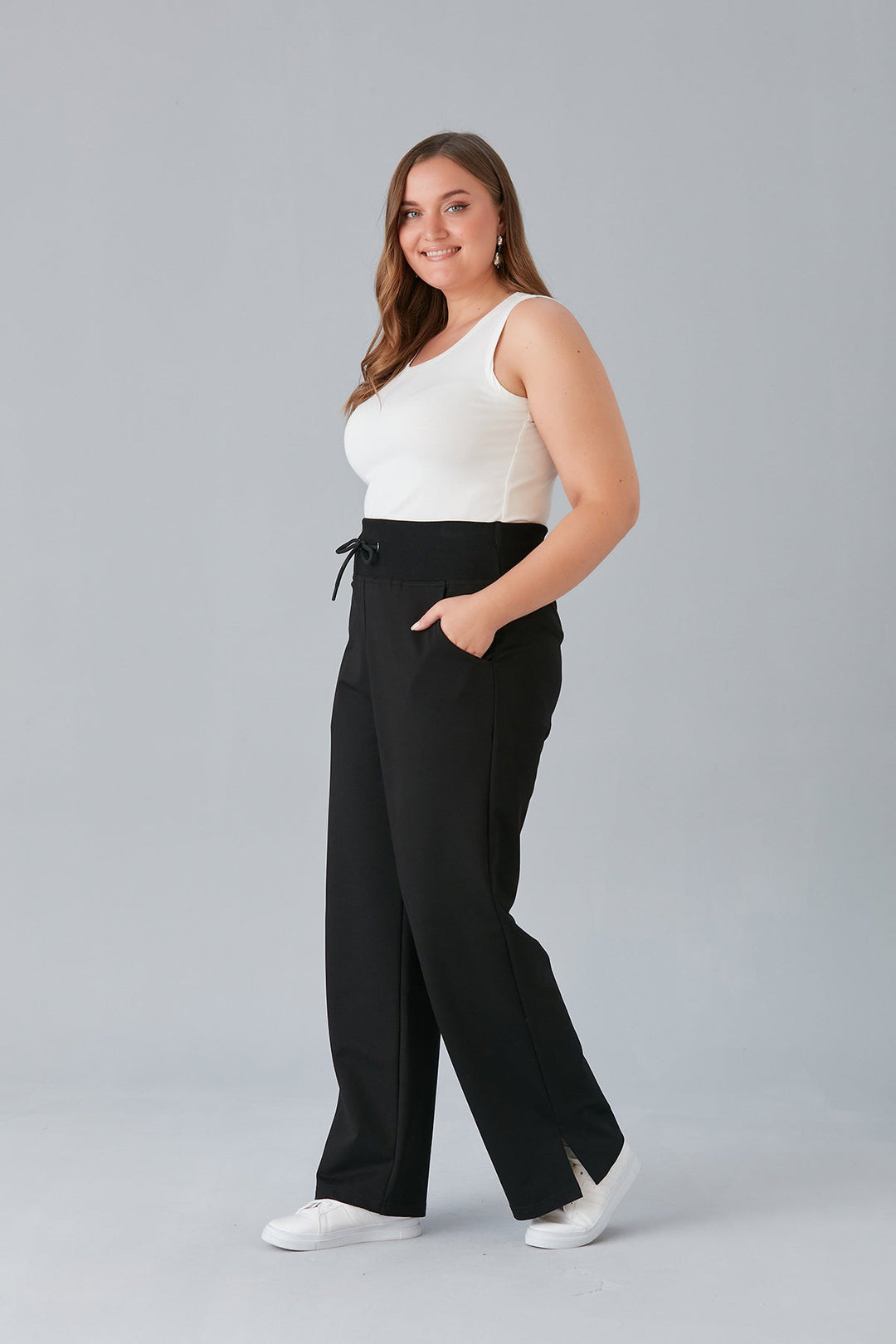 Макси широк панталон с цепки