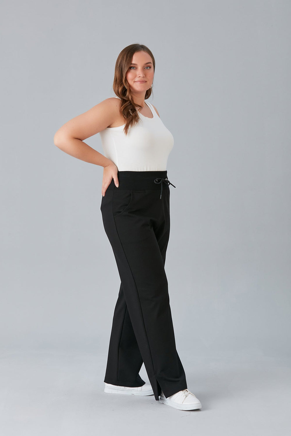 Спортен широк панталон с цепки (две дължини) - My Store