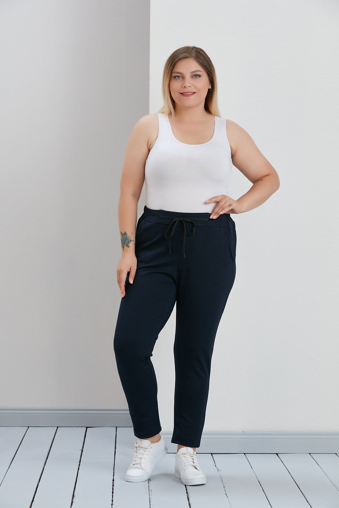 Maxi спортен панталон Дейли класик - тъмносин - My Store