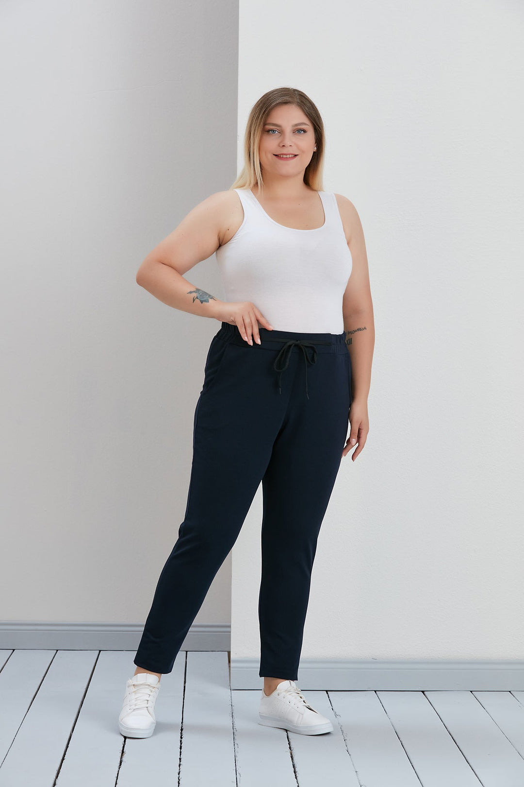 Maxi спортен панталон Дейли класик - тъмносин - My Store