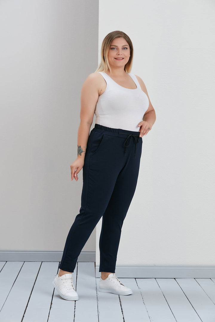 Maxi спортен панталон Дейли класик - тъмносин - My Store