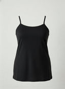 Pamučna potkošulja s tankim naramenicama u crnoj boji