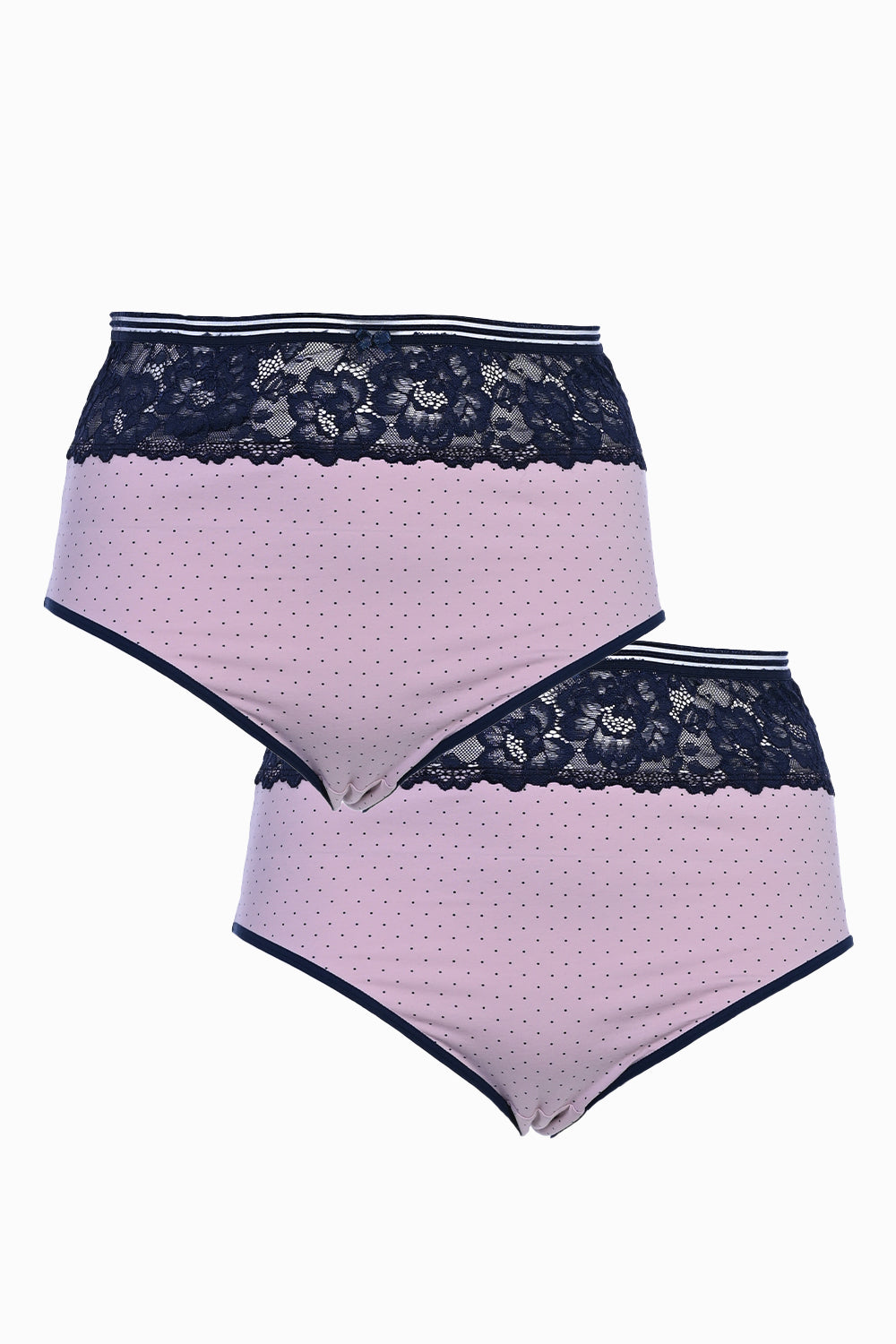 Сет от 2бр. памучни бикини с дантела - My Store