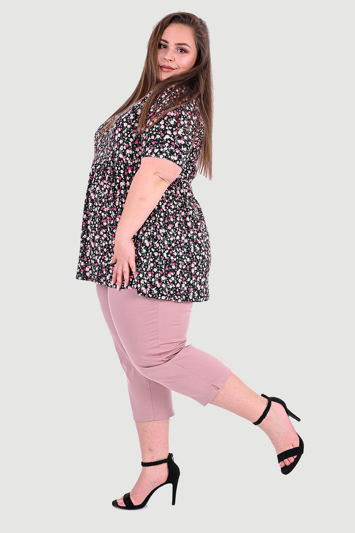 7/8 макси памучен панталон Ребека - Puder