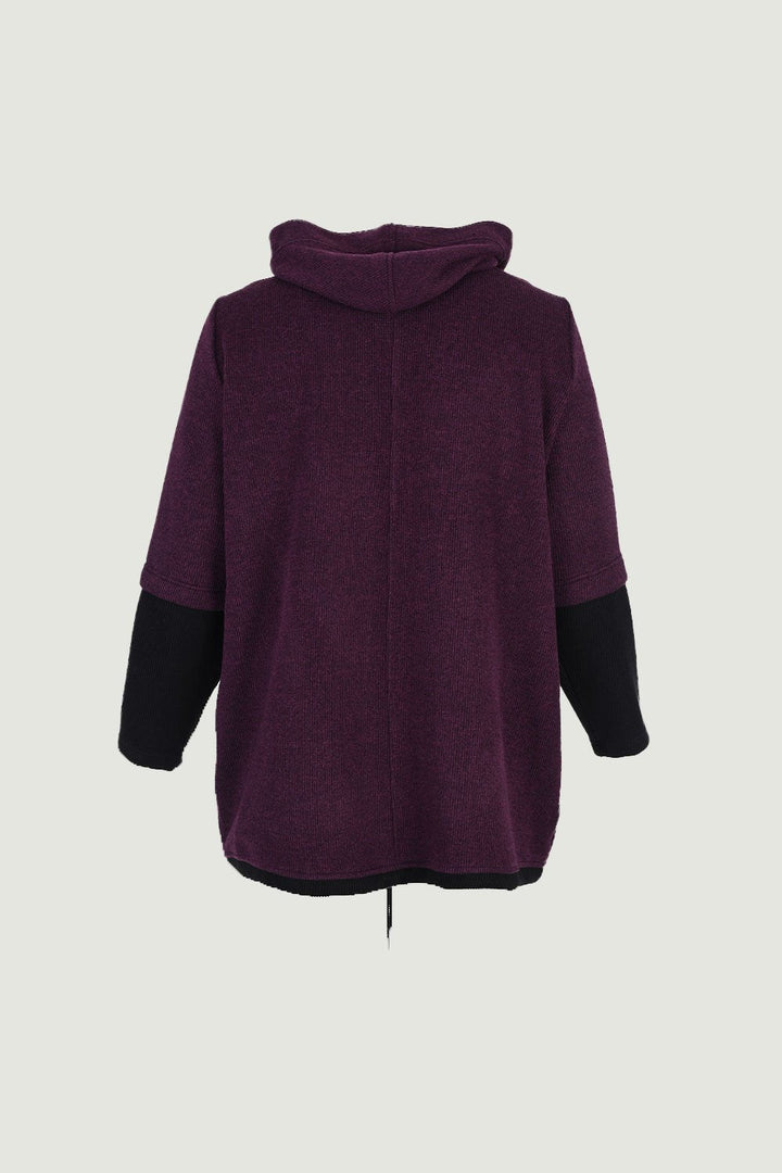 Жилетка с цип и връзки големи размери