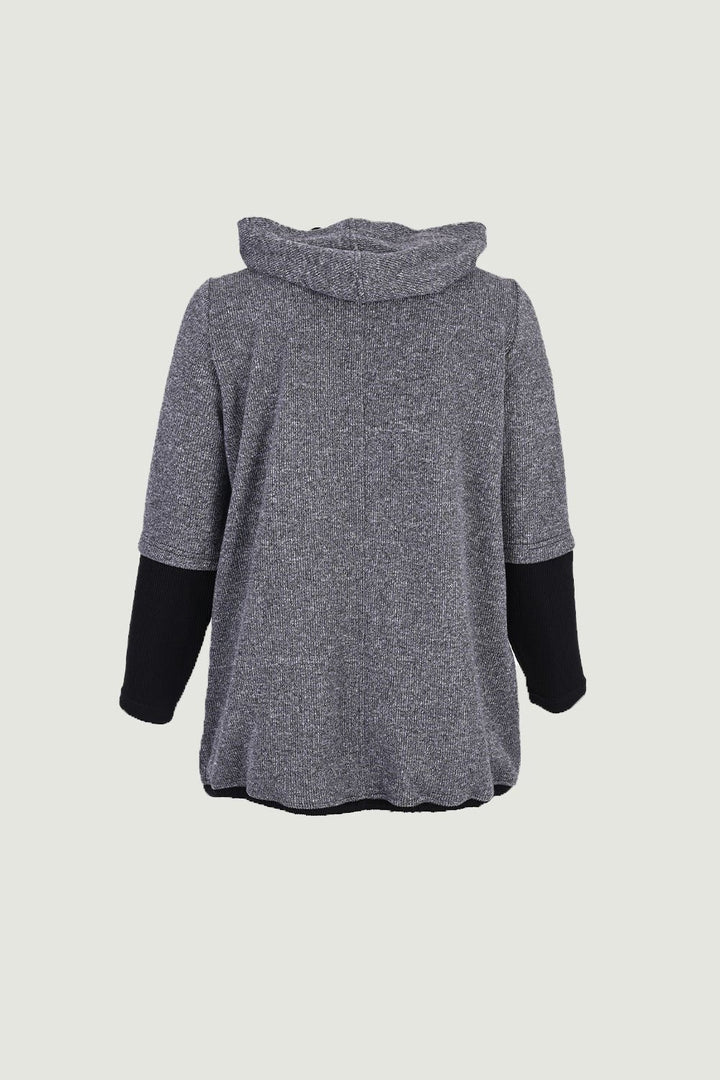 Жилетка с цип и връзки  големи размери