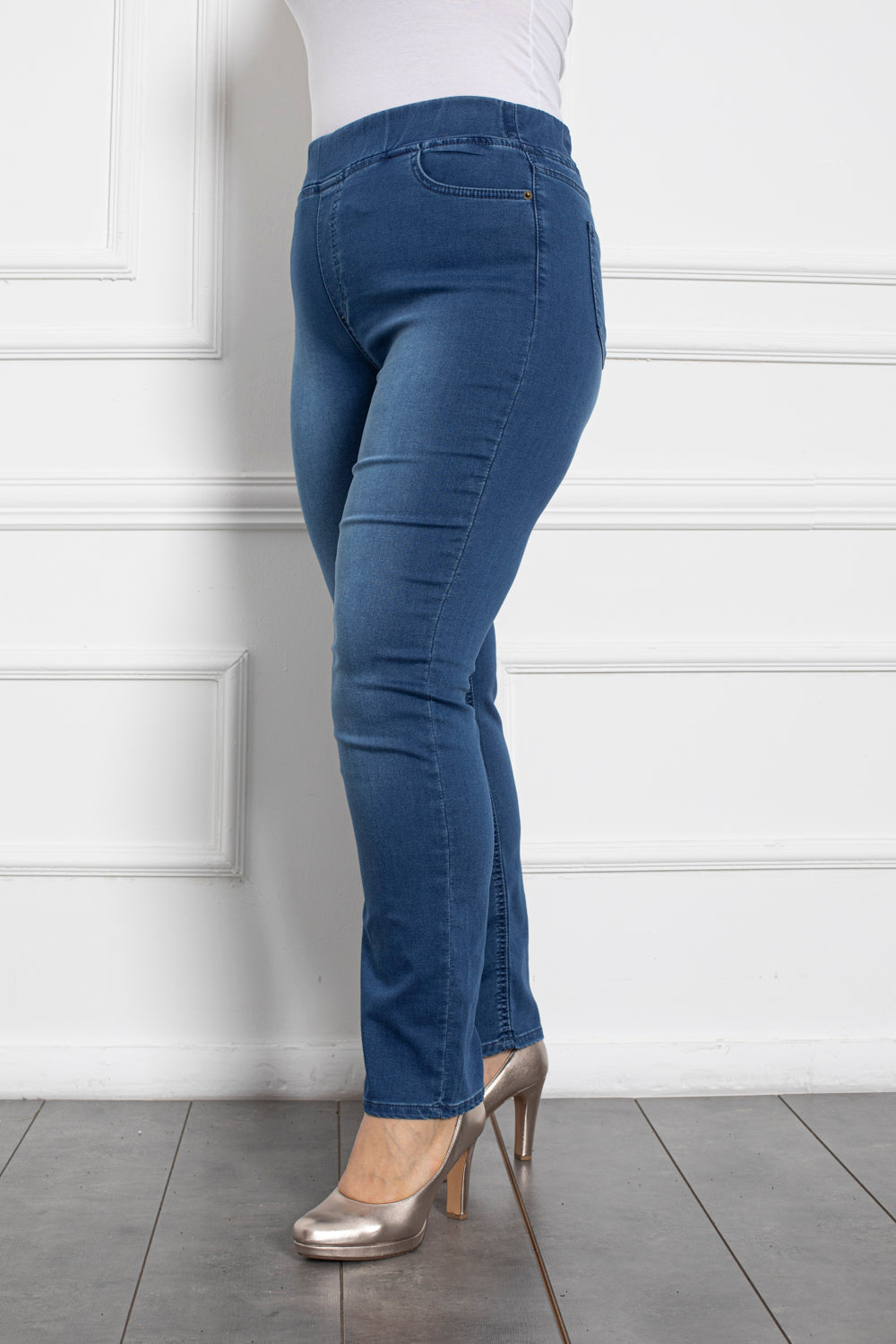 Ravni model traperica Basic (bez sužavanja u nogavicama) - proljetna tkanina - My Store