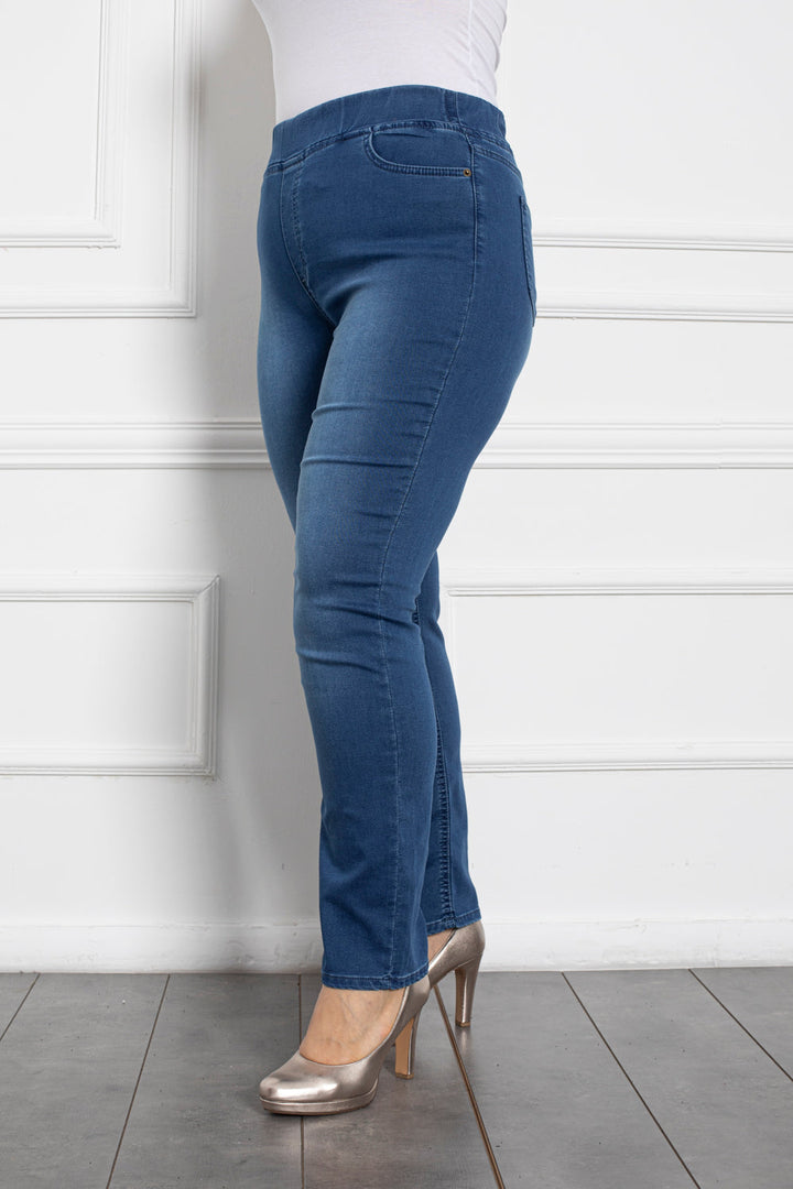 Ravni model traperica Basic (bez sužavanja u nogavicama) - proljetna tkanina - My Store