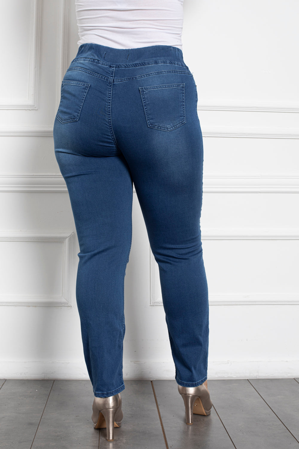 Ravni model traperica Basic (bez sužavanja u nogavicama) - proljetna tkanina - My Store