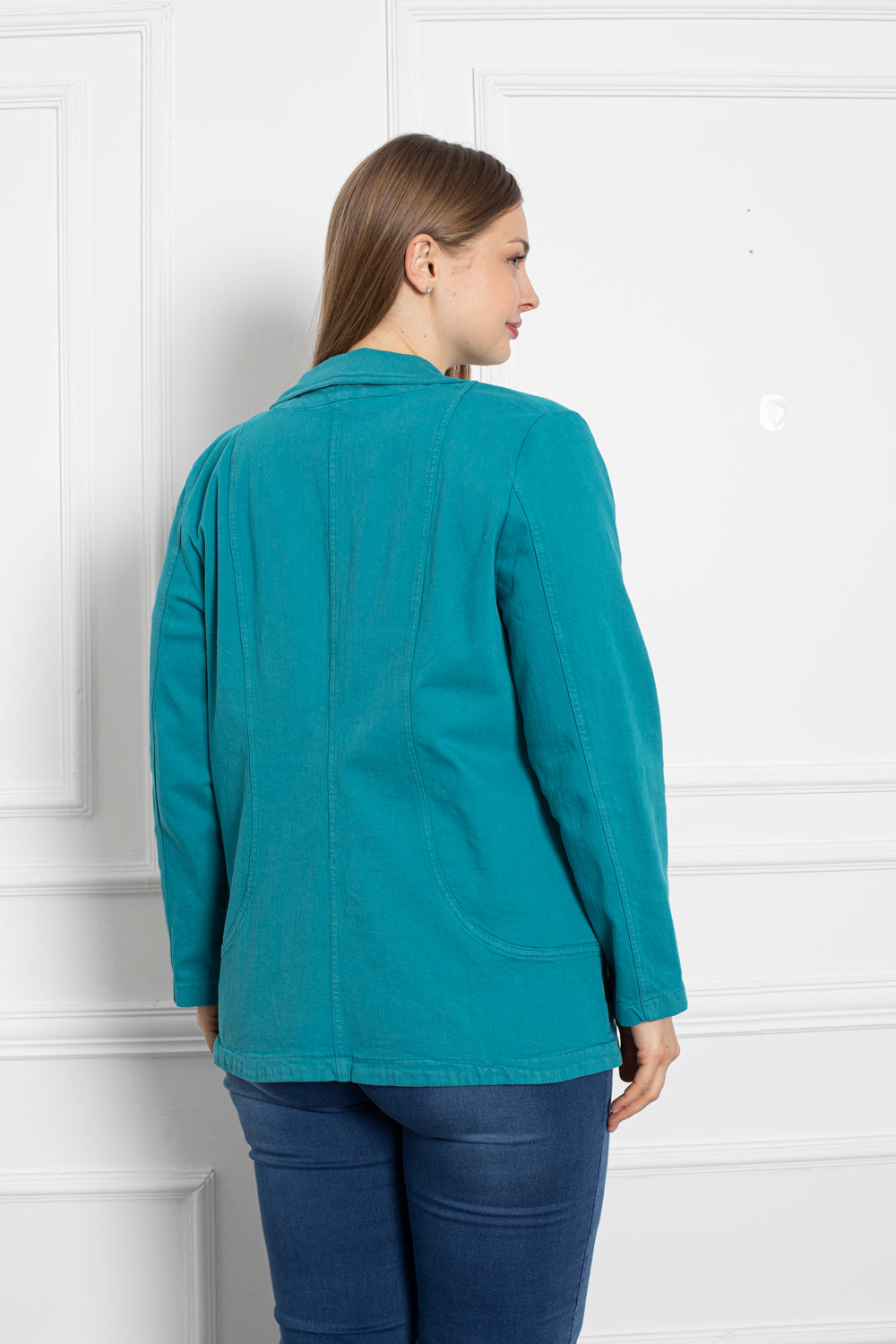 Trapper maxi jakna s preklopom - tirkizna - My Store