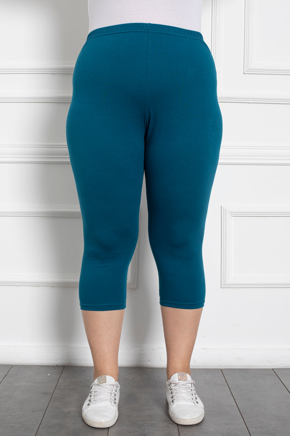 7/8 pamučne tajice do 160cm. hip - tirkizna - Moja trgovina