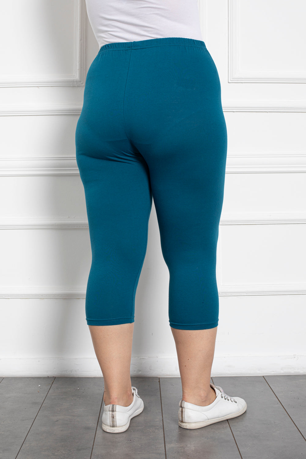 7/8 pamučne tajice do 160cm. hip - tirkizna - Moja trgovina