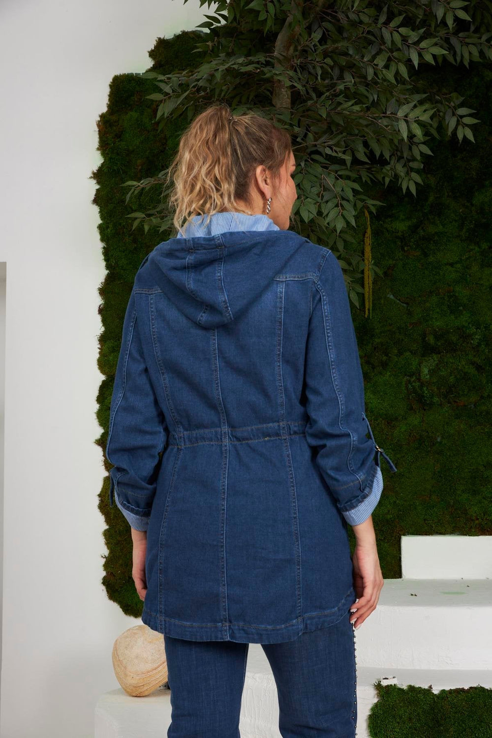 Елегантен дънков тренчкот Жасмин - My Store