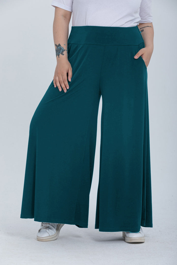 Maxi suknja-hlače s džepovima Polly - zelena