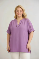 Efirska i lagana boho tunika u lila boji