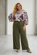 Dnevne hlače tipa suknja-zelena