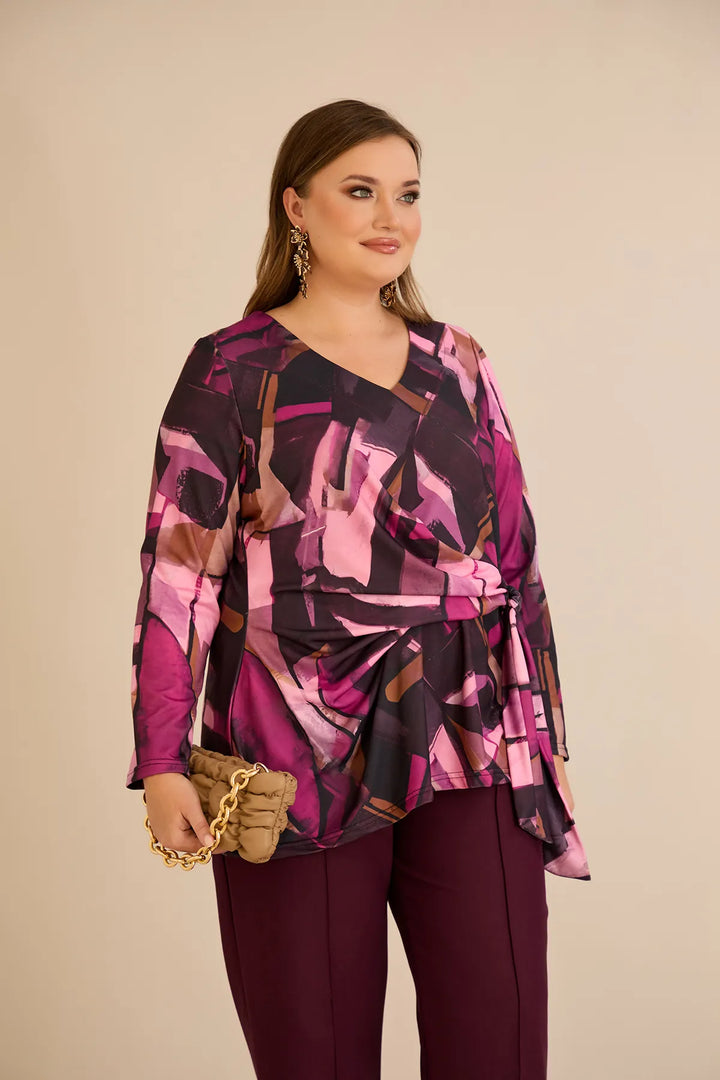 Bluza s vezicama u ružičastoj boji