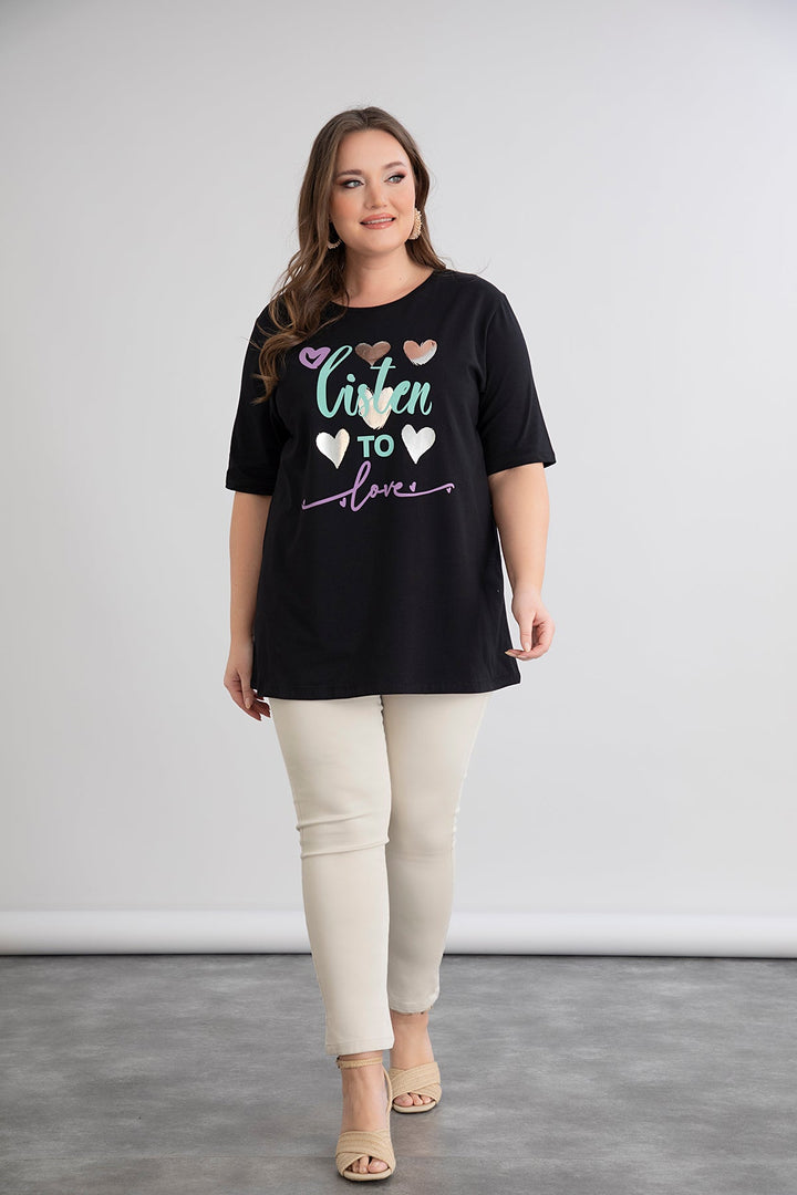 Pamuk tunika "Listen to Love"