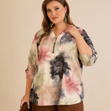 Bluza sa zipom i originalnim printom