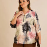 Bluza sa zipom i originalnim printom
