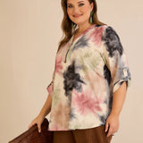 Bluza sa zipom i originalnim printom
