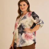 Bluza sa zipom i originalnim printom
