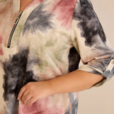 Bluza sa zipom i originalnim printom