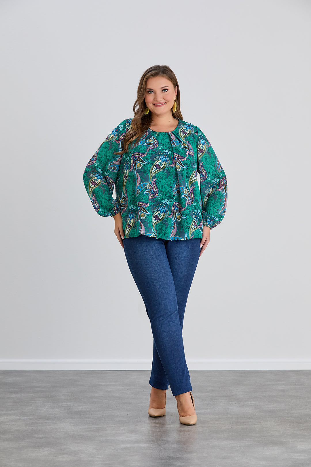 Majica slobodnog kroja - Zelena