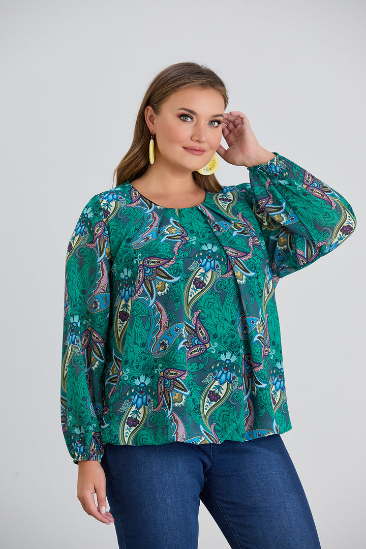 Majica slobodnog kroja - Zelena